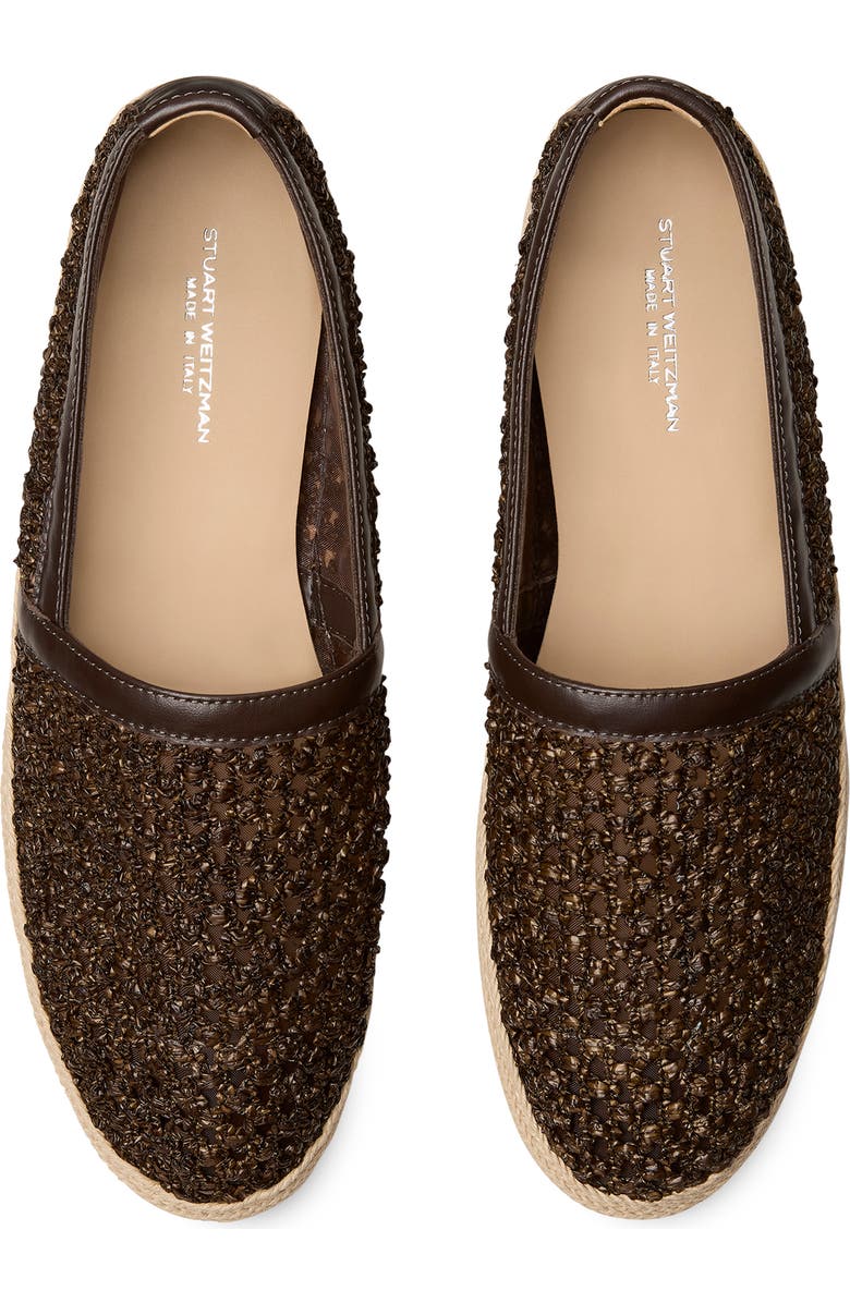Stuart Weitzman Dunn Espadrille, Alternate, color, Dark Brown