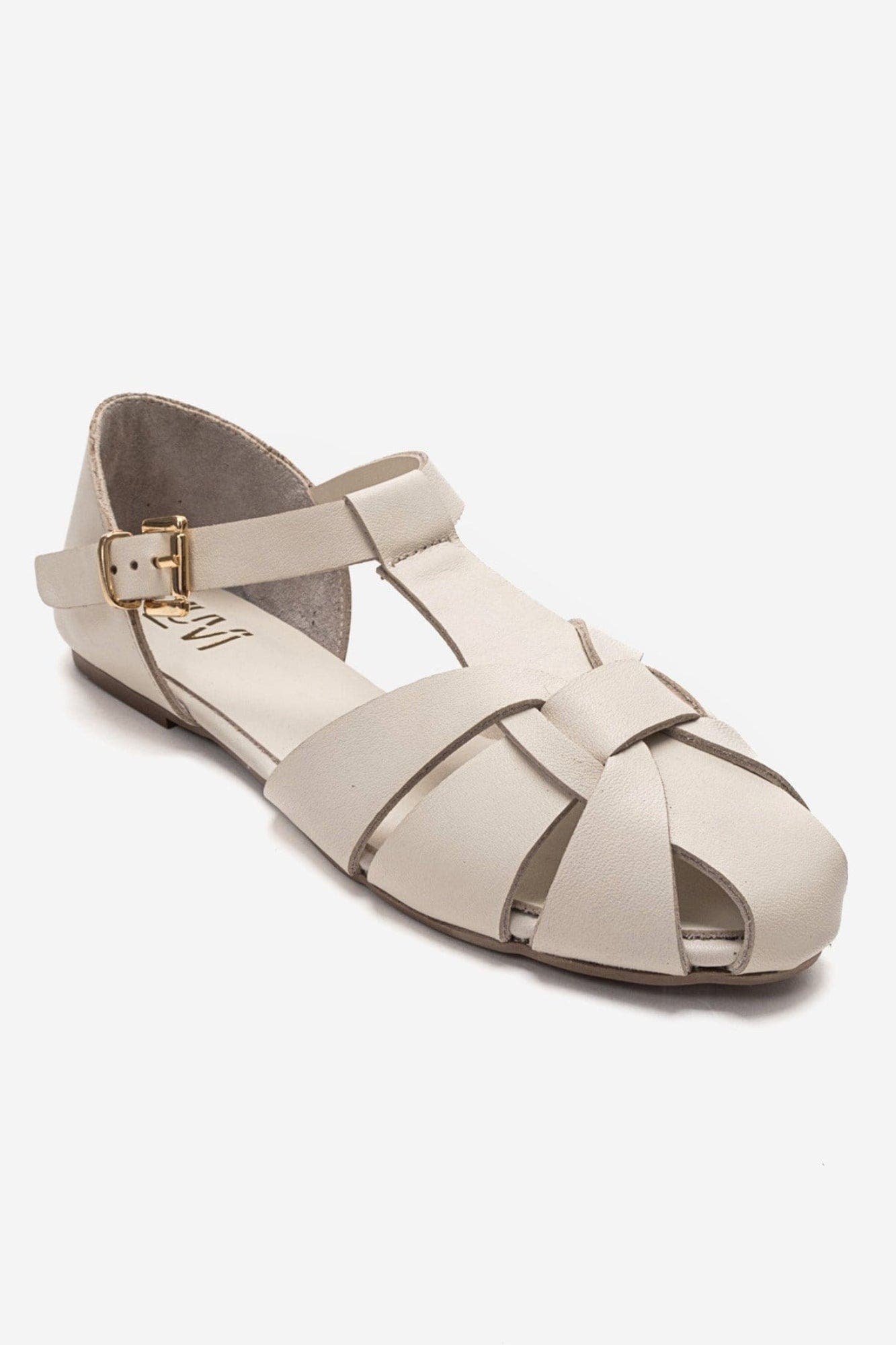 Falina Leather Sandal, Alternate, color, Ecru