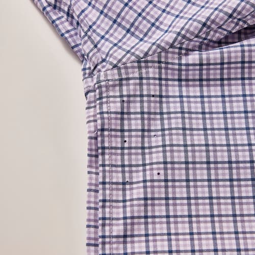 Regent Row Big And Tall Stanton Shirt Short Sleeve Button Down In Purple-plaid-6