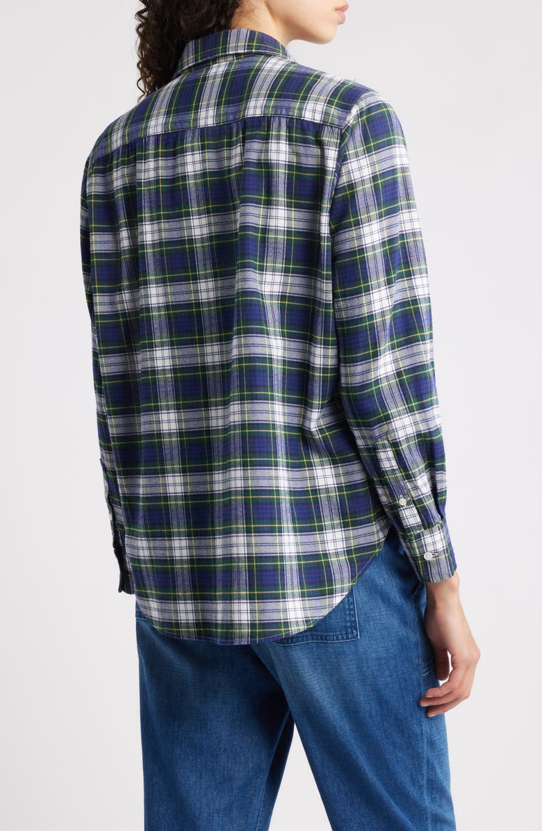 Frank & Eileen Eileen Relaxed Button-Up Shirt, Alternate, color, Blue Green White Plaid