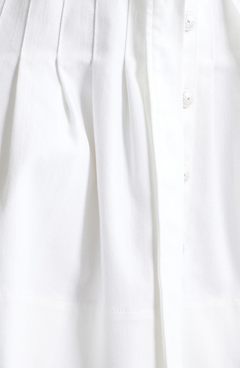 Cinq à Sept Branwen Pleated Belted Denim Minidress, Alternate, color, White