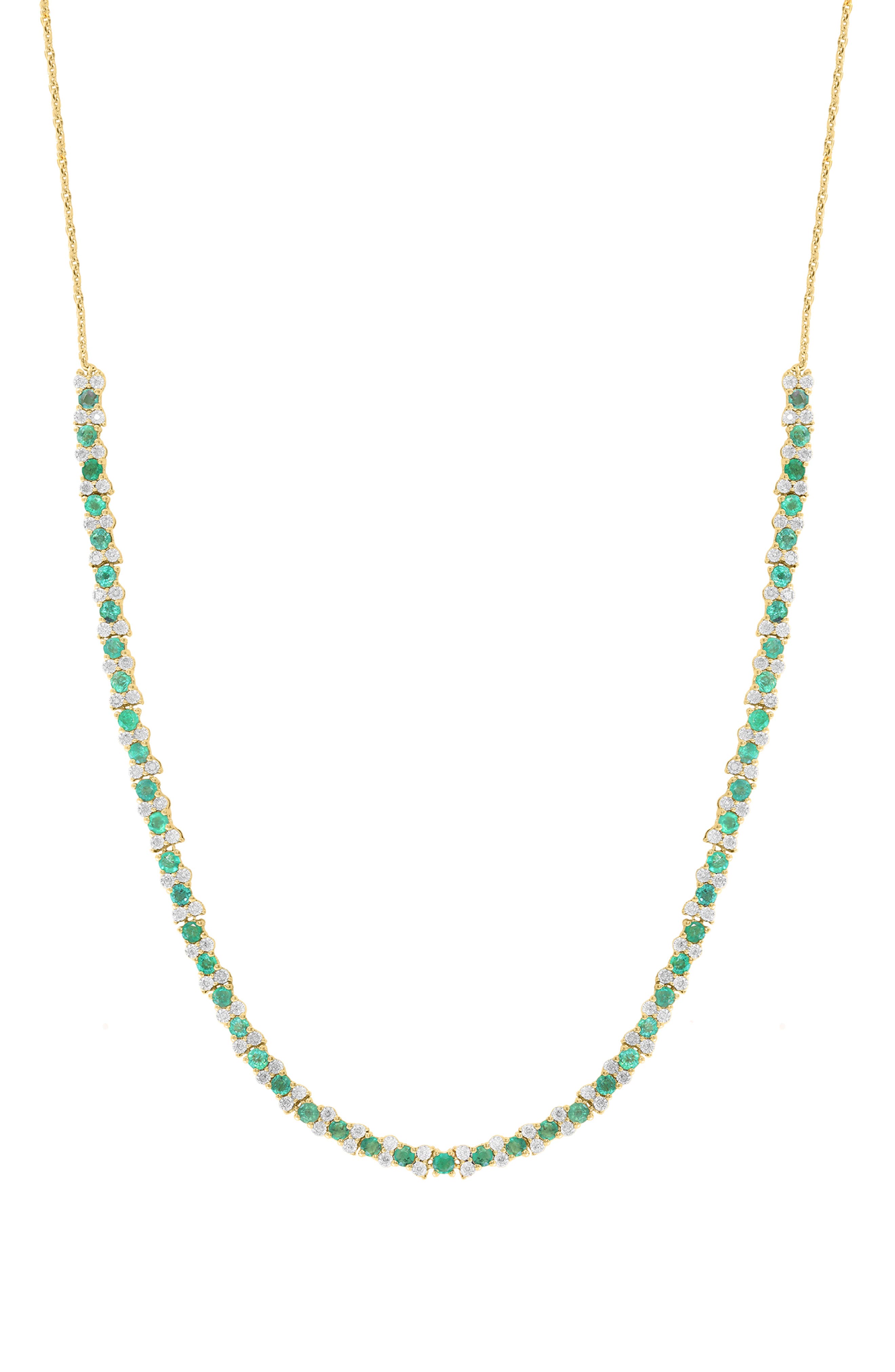 Emerald and Diamond Necklace