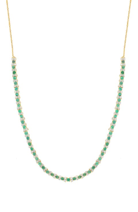 Emerald and Diamond Necklace