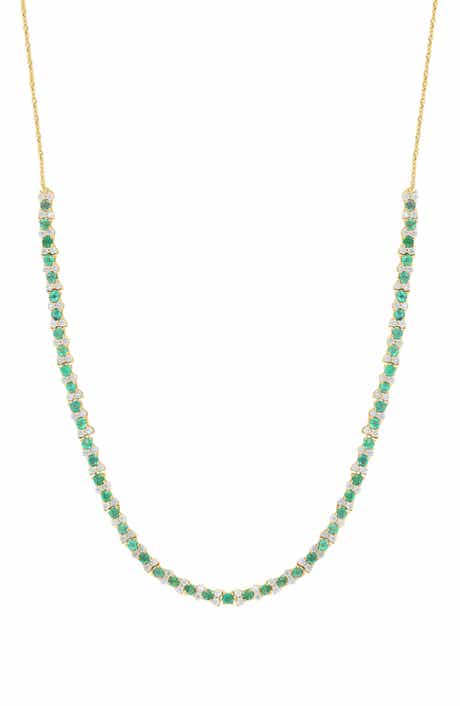 Emerald and Diamond Necklace