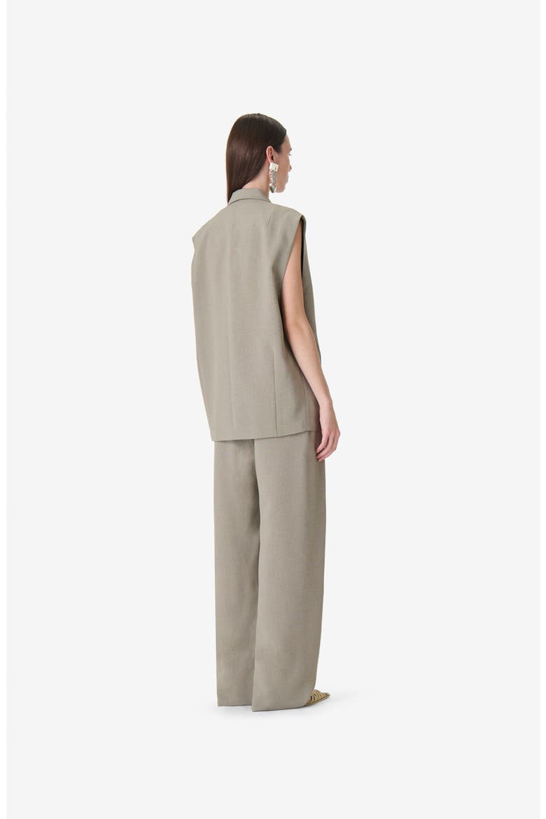 Soledad Tailored Vest, Alternate, color, OLIVE GREEN