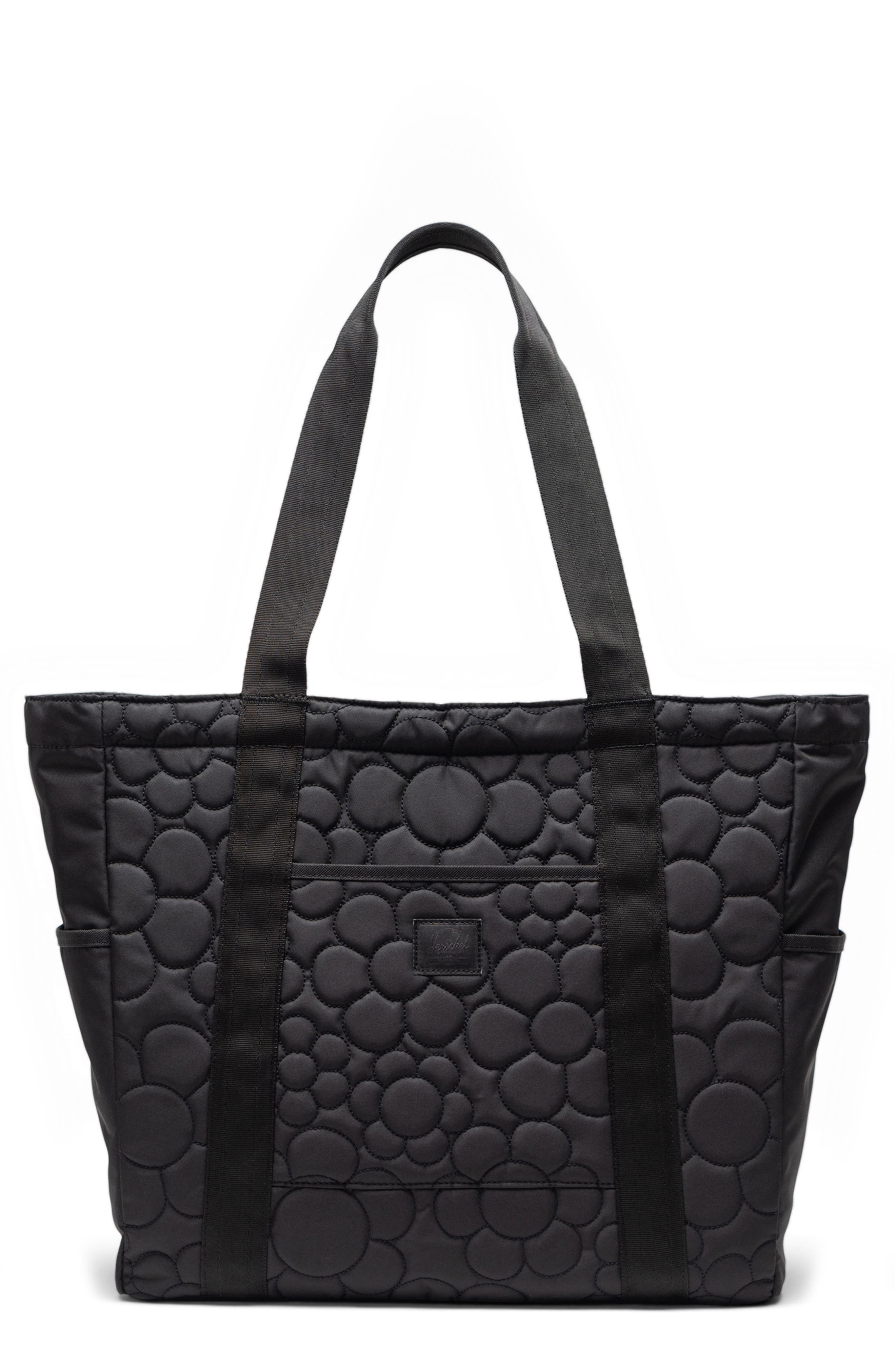 Heritage Recycled Twill Tote, Main, color, BLACK TONAL DAISY