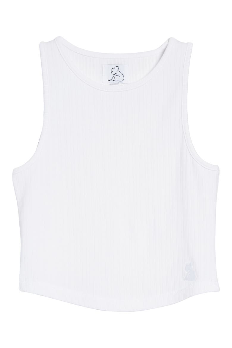 Racer Tank Top, Alternate, color, WHITE