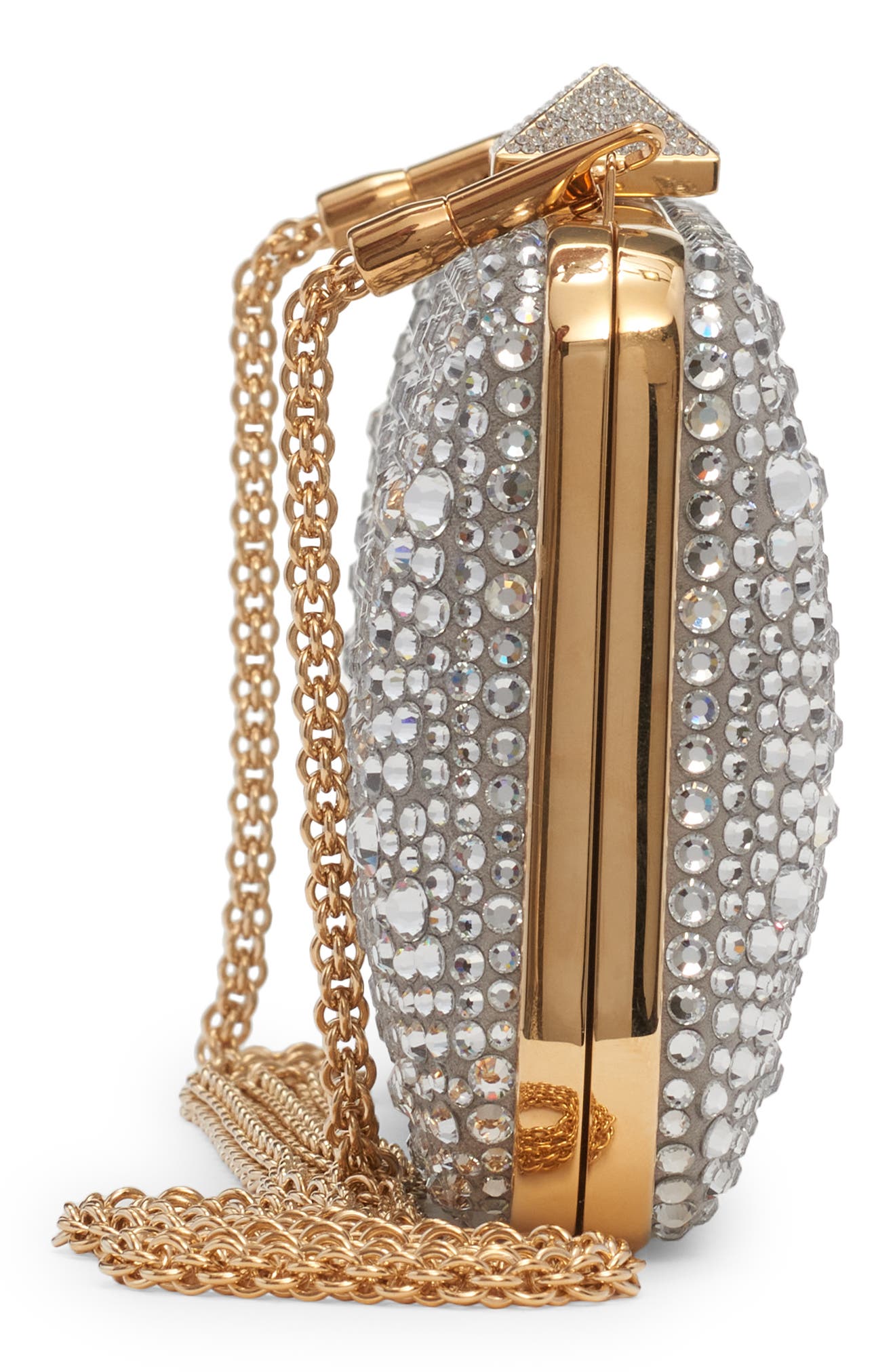 Valentino Garavani Carry Secrets Crystal Embellished Minaudière, Alternate, color, 