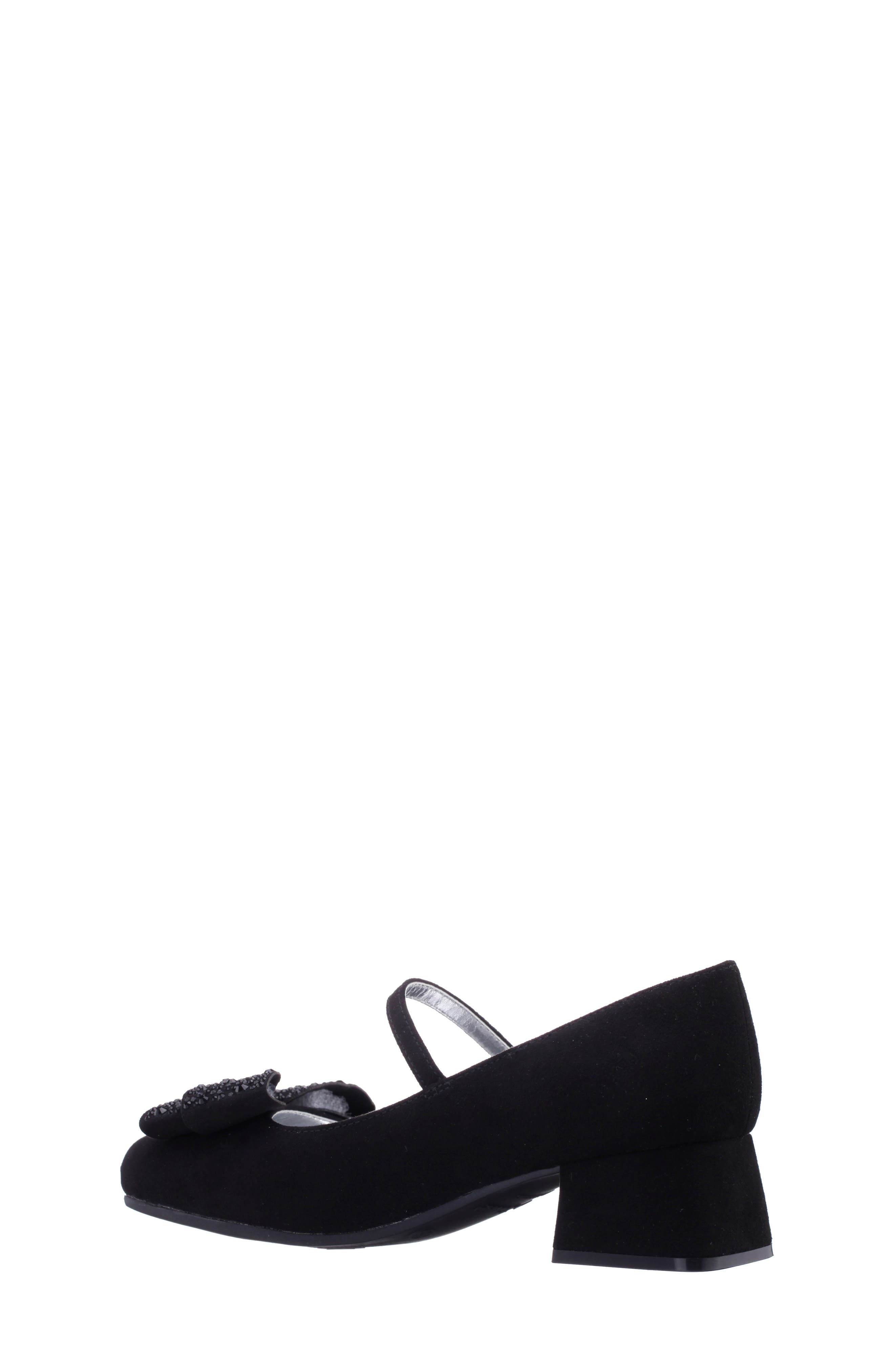 Nina Kids' Kam Pump, Alternate, color, Black Microsuede
