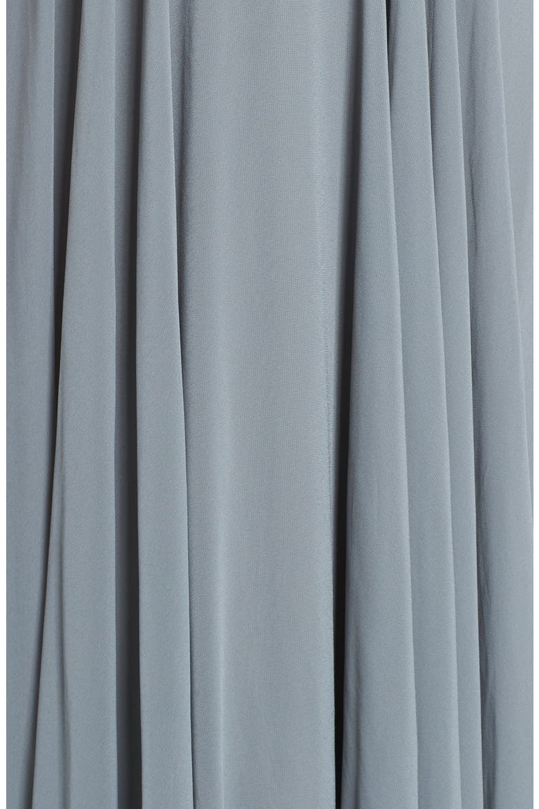 Inesse Blouson Chiffon A-Line Gown, Alternate, color, DENMARK BLUE