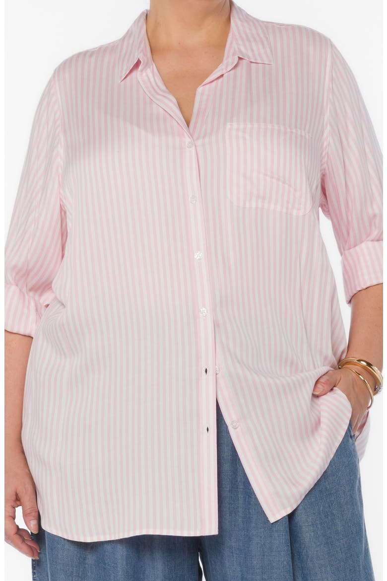 Elisa Tab Sleeve Button-Up Shirt, Main, color, CANDY PNK