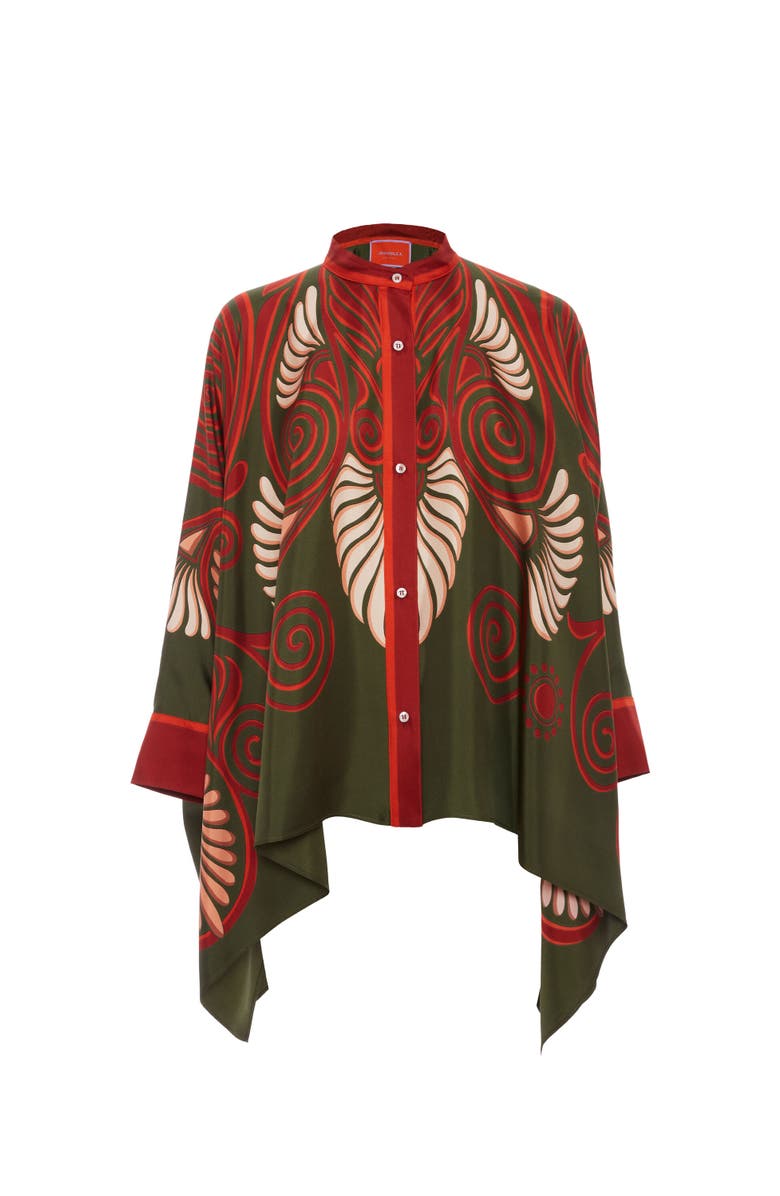 La DoubleJ Foulard Shirt, Alternate, color, Kerylos Placée Dark Green