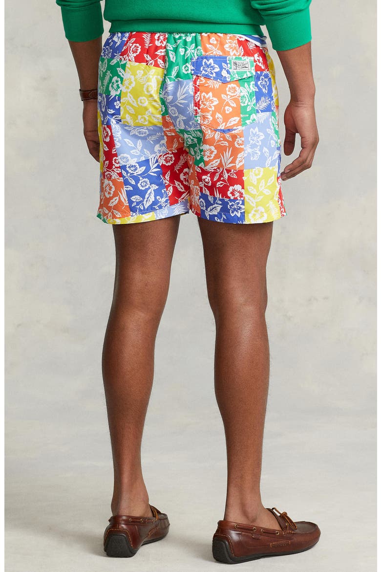 Traveler Floral Swim Trunks, Alternate, color, VILLA BATIK PATCHWORK