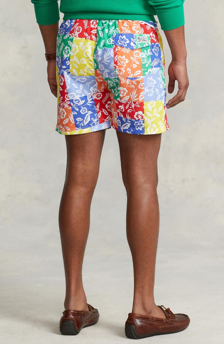 Polo Ralph Lauren Traveler Floral Swim Trunks, Alternate, color, 