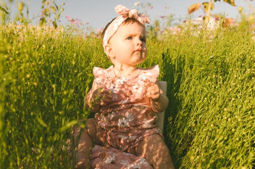 Deux Par Deux Baby Girl's Printed Muslin Romper Pink And White Flowers In Pink And White Flowers