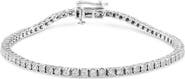Haus of Brilliance 14K White Gold 1.0 Cttw Miracle Set Lab Grown Diamond Tennis