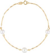 Frankie & Zoe 5-7mm Cultured Freshwater Pearl Station Bracelet