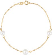 Frankie & Zoe 5-7mm Cultured Freshwater Pearl Station Bracelet