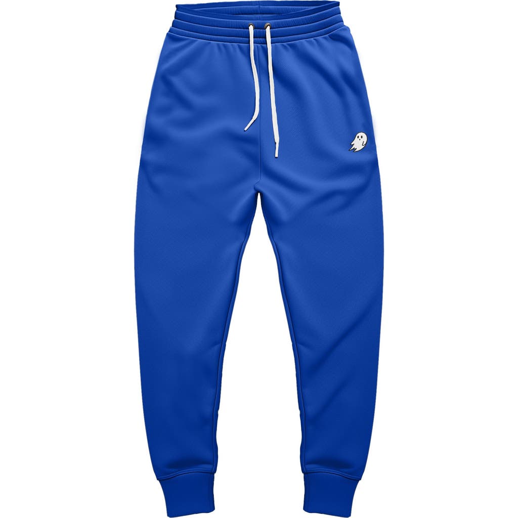 Dalix Mens Ghost Fleece Jogger Sweatpants In Royal Blue