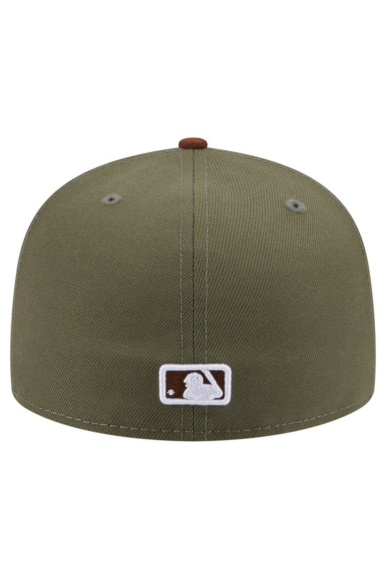 Men's New Era Olive/Brown San Diego Padres Color Pack 59FIFTY Fitted Hat, Alternate, color, Olive
