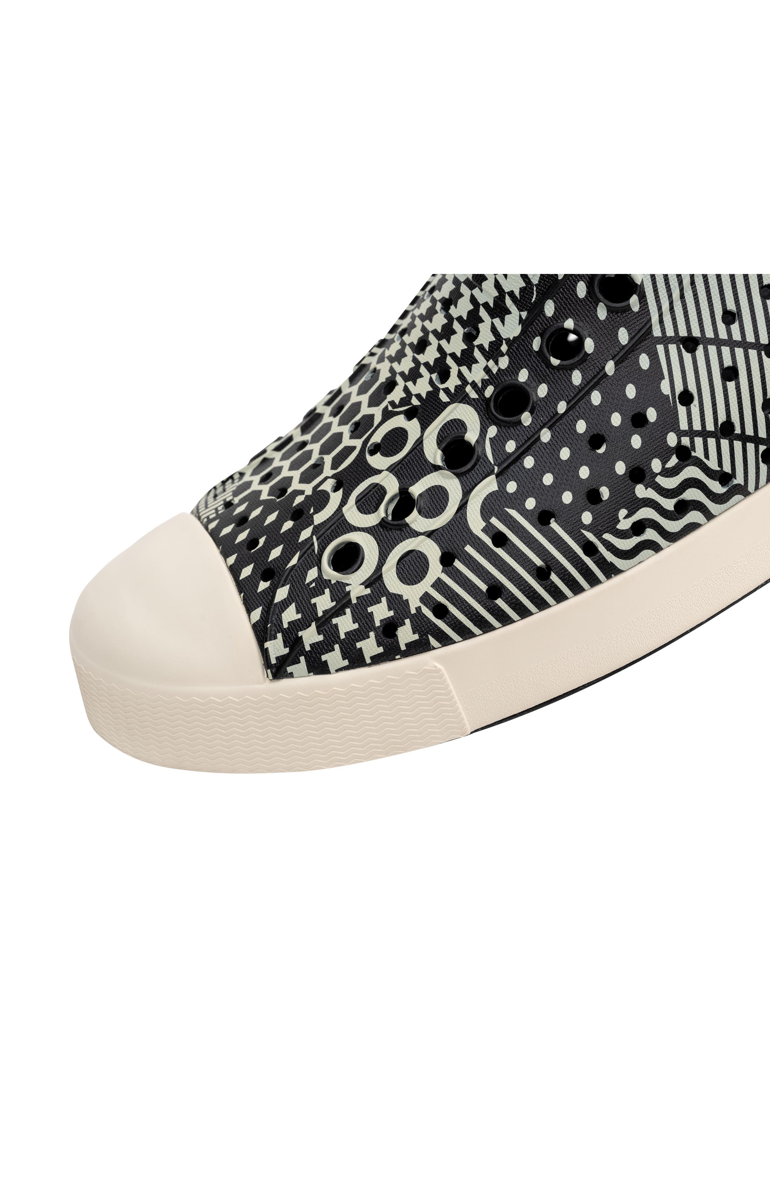 Native Shoes 'Jefferson' Printed Slip-On Sneaker, Alternate, color, Jiffy Black/ Bone Multi Hex