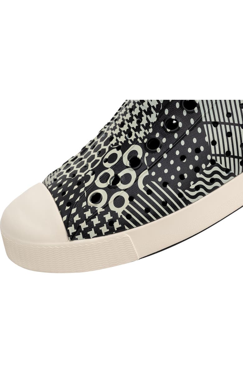 Native Shoes 'Jefferson' Printed Slip-On Sneaker, Alternate, color, Jiffy Black/ Bone Multi Hex