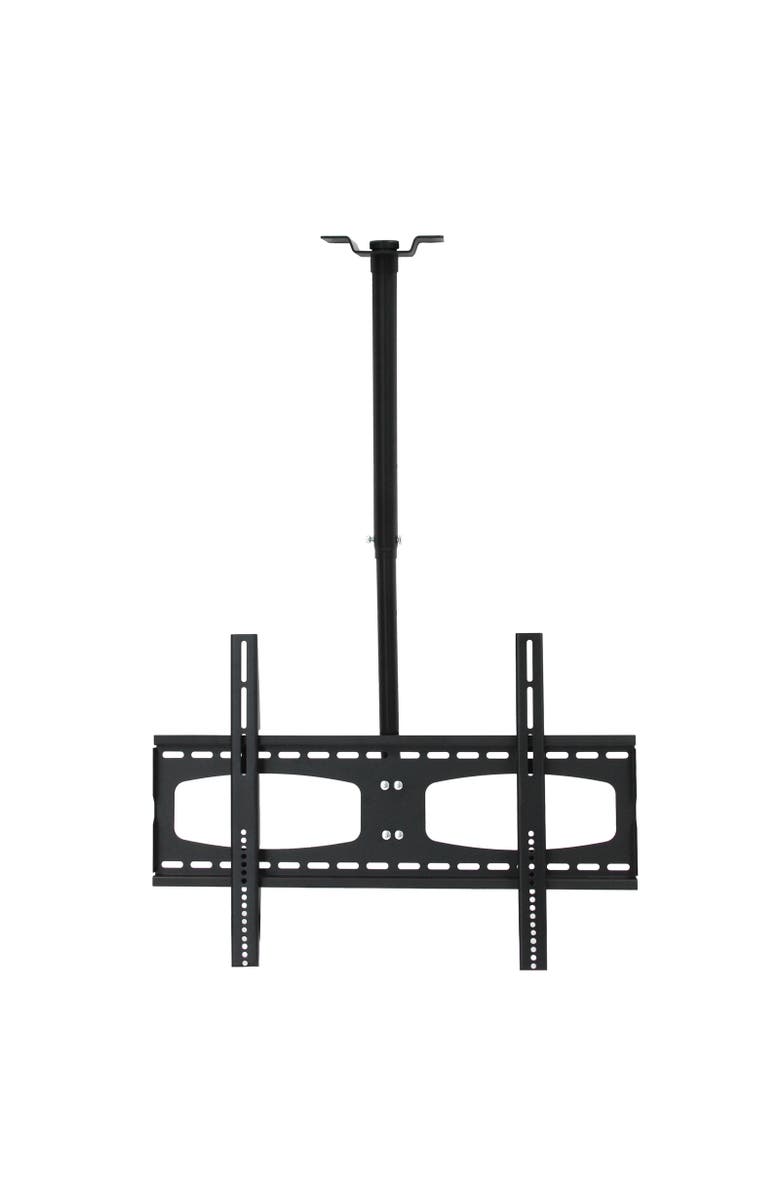 Megamounts 37-70in Tilting And Rotating Adjustable Height Ceiling Television Mount for LED, LCD, and Plasma Screens, Main, color, Black