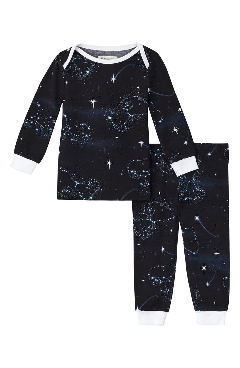 BedHead Pajamas x Peanuts<sup>®</sup> Boo Boo Fitted Stretch Organic Cotton Two-Piece Pajamas, Main, color, 