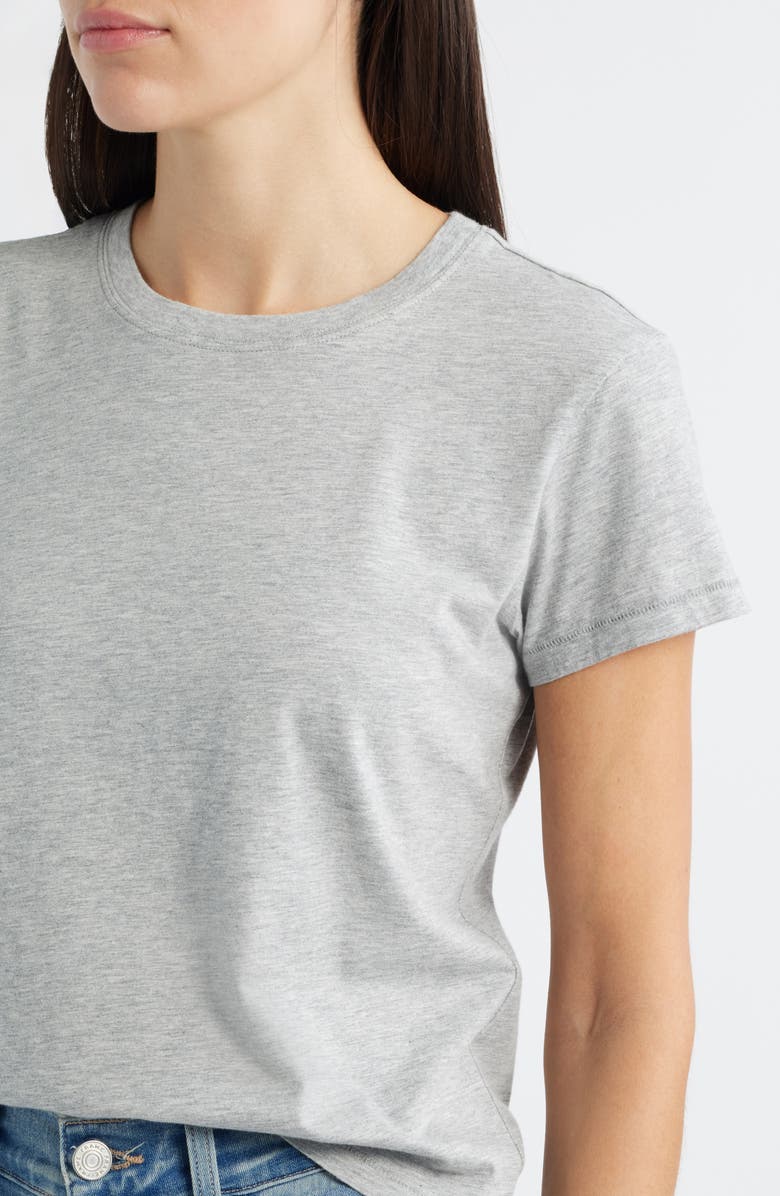 FRAME The Supima<sup>®</sup> Cotton Baby Tee, Alternate, color, Heather Grey