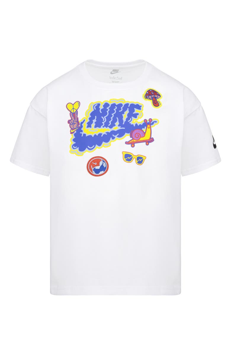 Nike Kids' Appliqué Graphic T-Shirt, Main, color, White