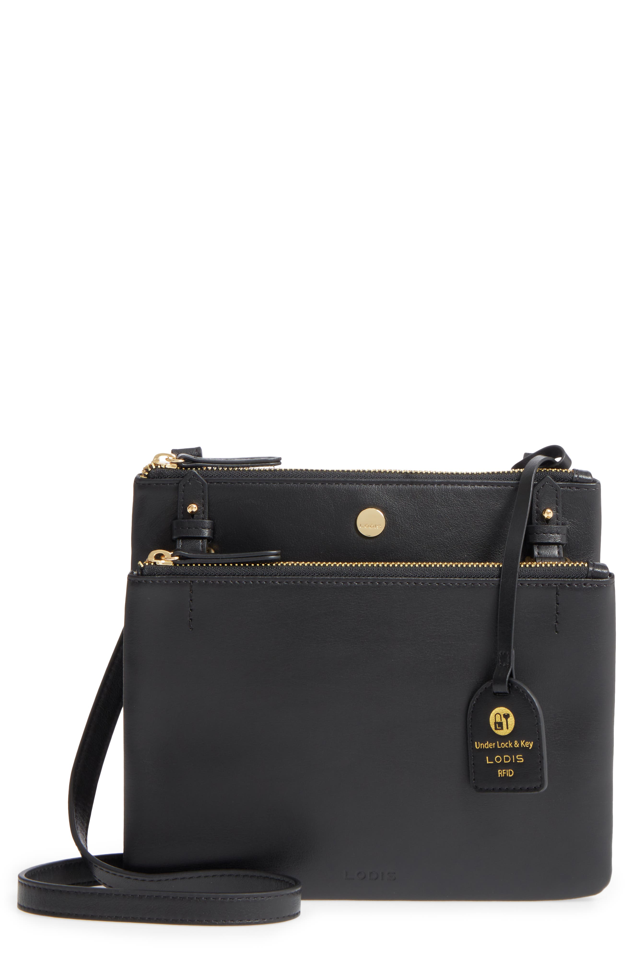 LODIS Los Angeles Downtown Latisha RFID Leather Crossbody, Main, color, 