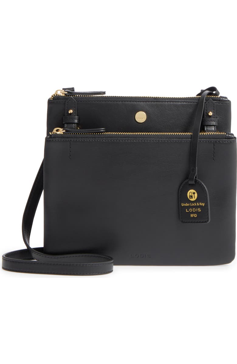 LODIS Los Angeles Downtown Latisha RFID Leather Crossbody, Main, color,