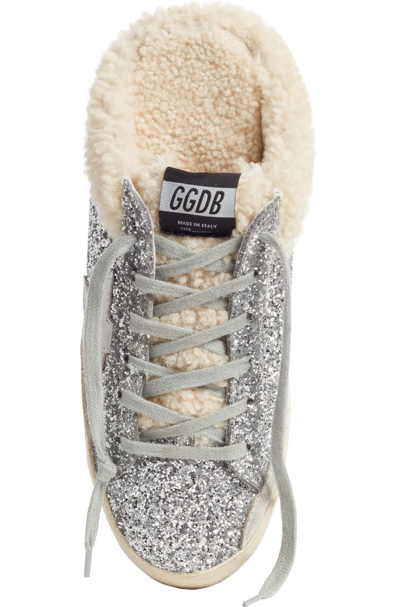 Golden Goose Sabot Superstar Genuine Shearling Slide Sneaker, Alternate, color,