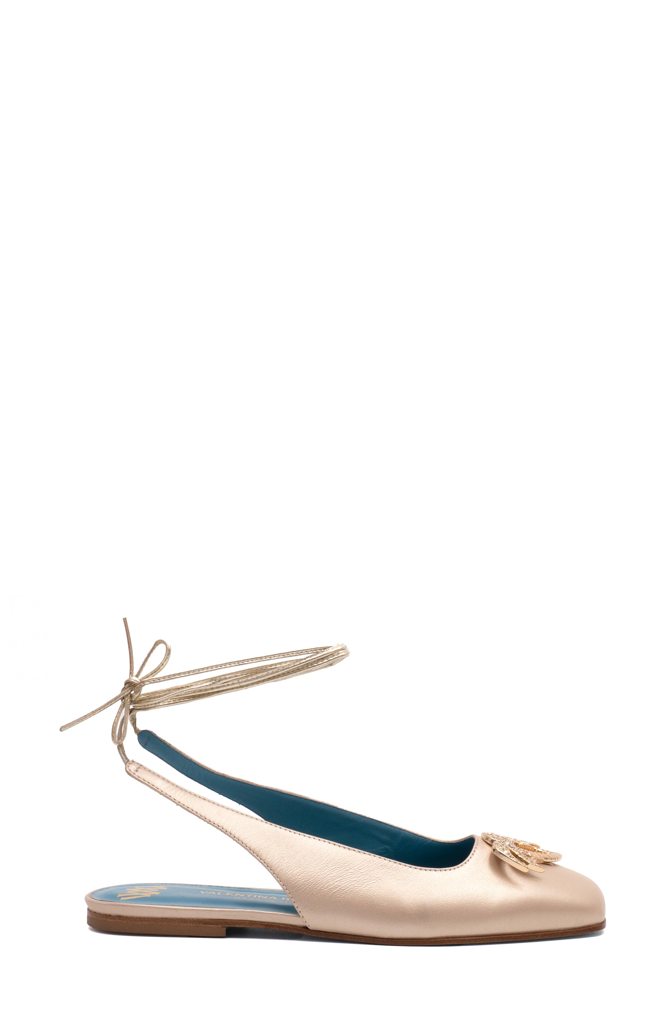 Valentina Rangoni Belinda Palm Tree Appliqué Flat, Alternate, color, 