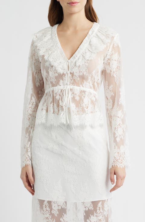 The Zoya Sheer Lace Top