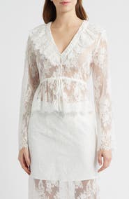 Hill House Home The Zoya Sheer Lace Top
