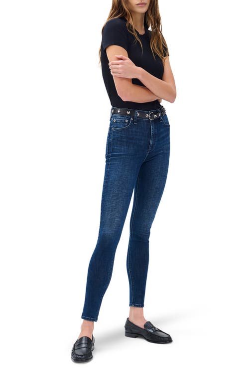 Rag & Bone Flexi Nina High Rise Skinny Jeans In Lulu In Blue