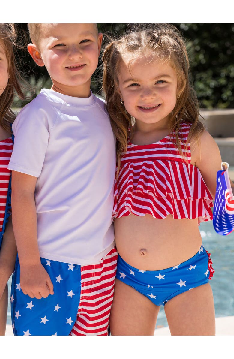 RuffleButts Girls Flounce Bikini, Alternate, color,