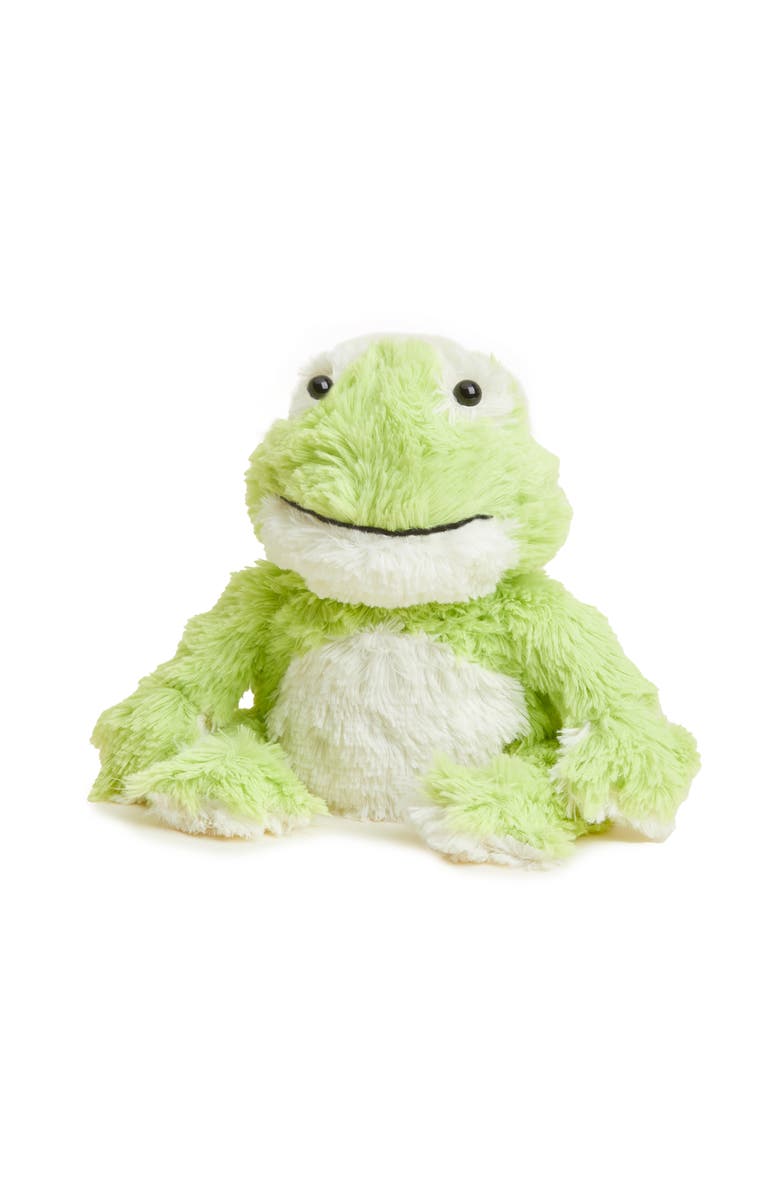 Warmies Frog Plush Toy, Main, color, Bright Green