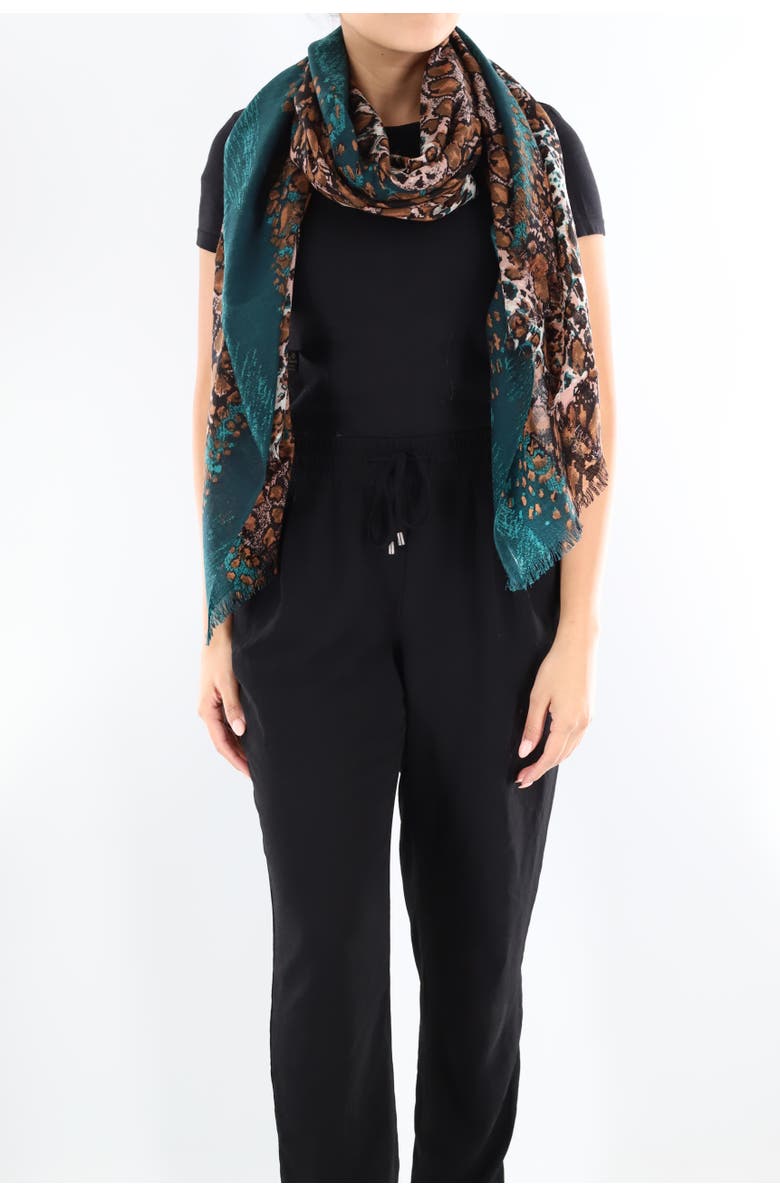 La Fiorentina Animal Print Scarf, Alternate, color, 