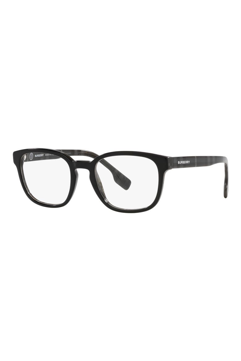 Edison 53mm Square Optical Glasses, Alternate, color, BLACK