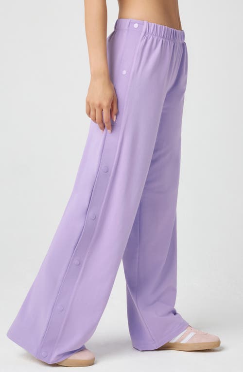 Florence By Mills Snap Wide Leg Pants In Purple