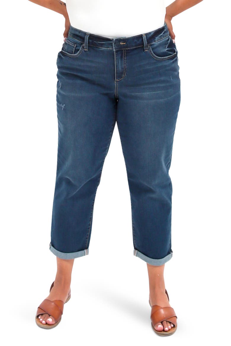 Mid Rise Crop Boyfriend Jeans, Main, color, KENNEDI