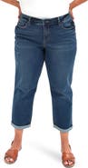 SLINK Jeans Mid Rise Crop Boyfriend Jeans