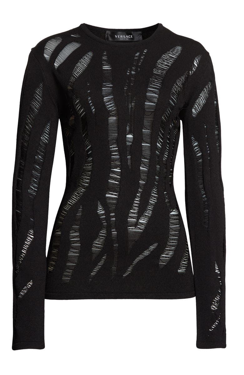 Versace Serie Grunge Sweater, Alternate, color, 