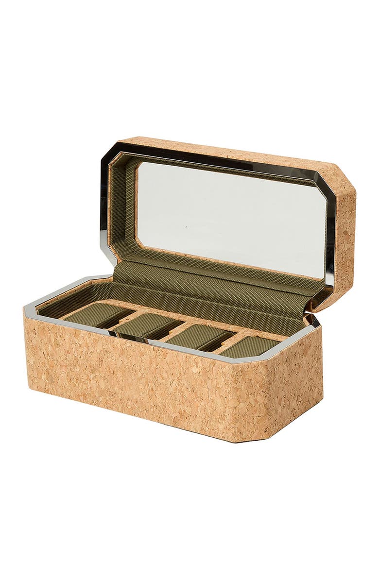 WOLF Cortiça 4 Piece Watch Box, Alternate, color, Cork