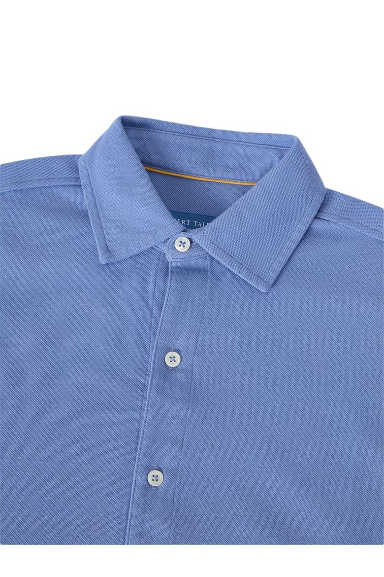 Foster Long Sleeve Pique Knit Shirt, Alternate, color, Classic Legacy Blue