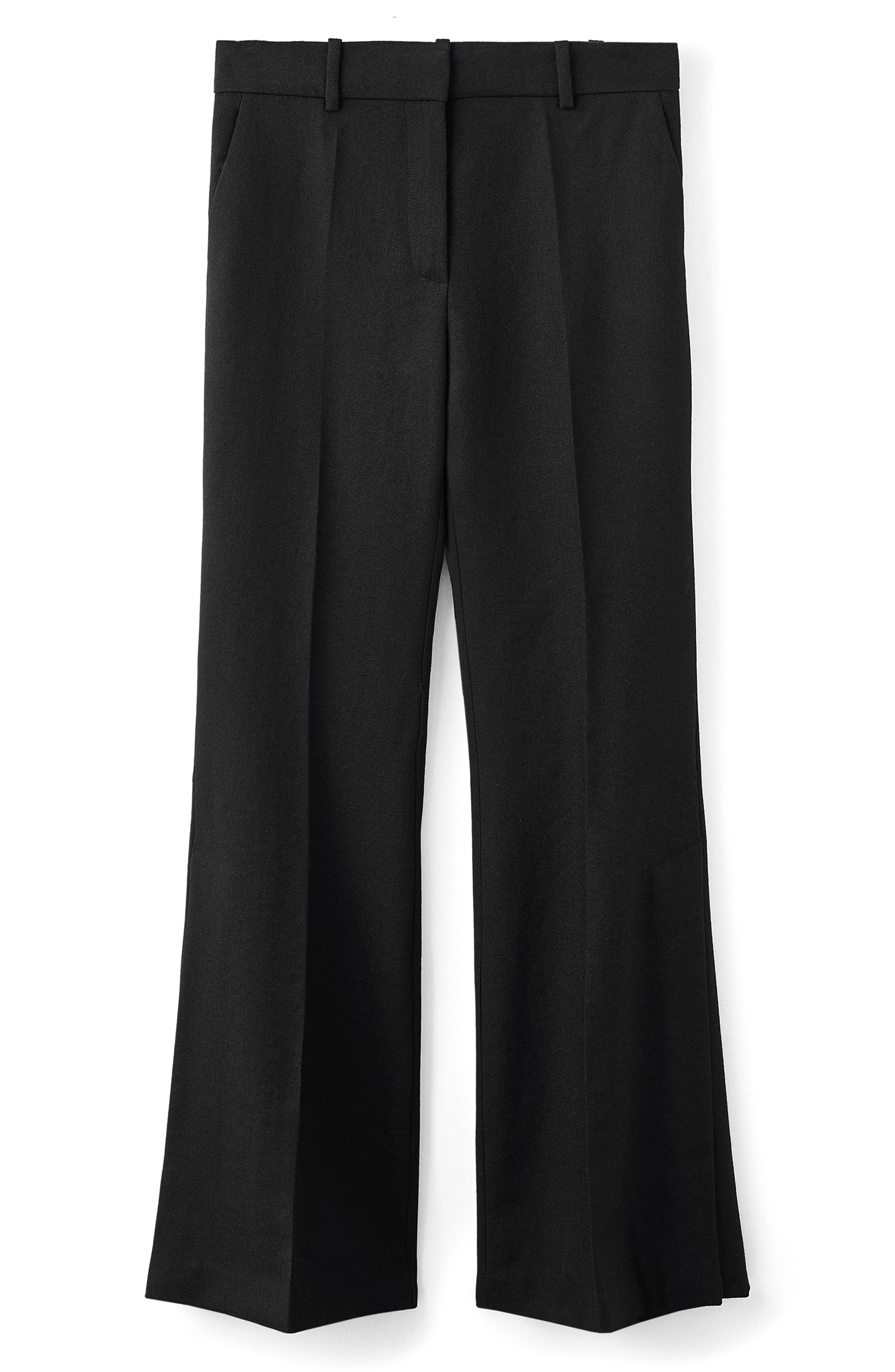 MANGO x Kaia Gerber Wool Flare Leg Dress Pants
