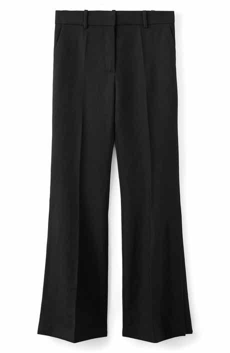 MANGO x Kaia Gerber Wool Flare Leg Dress Pants