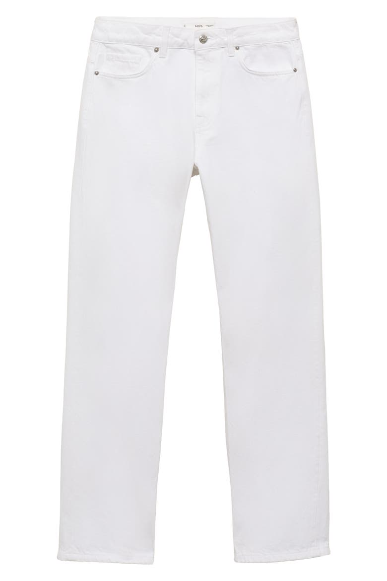 Straight Leg Jeans, Alternate, color, WHITE